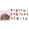 40Pcs/Bag Plant Nature Flower Decorative PVC Sticker Epoxy Resin Crafts Fillers Material for DIY Epoxy Resin Molds Book Decor
