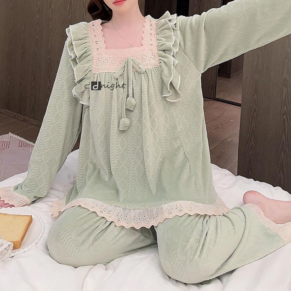 Extra Large Women's Pajamas Velvet Women's Winter Pajamas Women's Home Wear