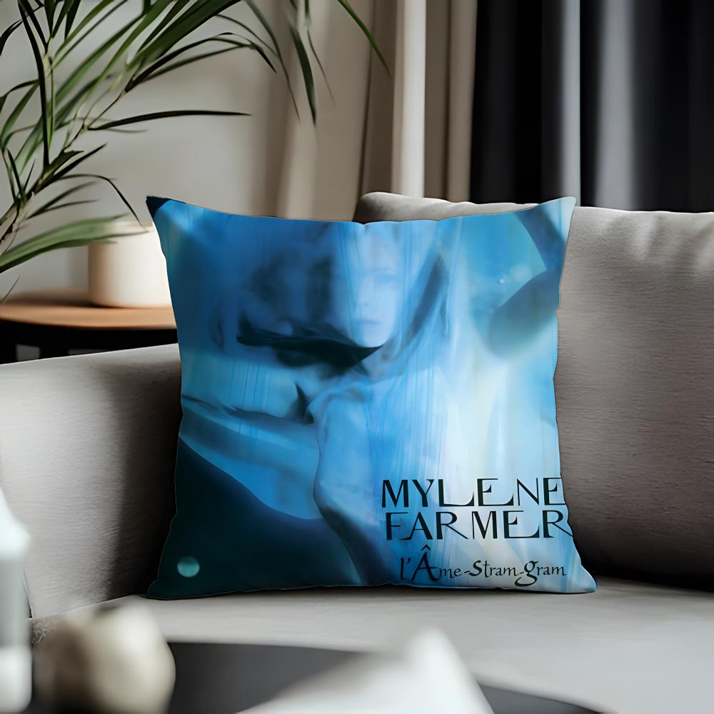 Fashion MMmylene Farmeread Cushion Cover Antidustmite Pillowcase Invisible Zipper Silky Short Plush Sofa Cushion Cover