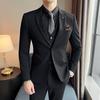 Spring Slim Fit Youth Suit Set - Men's Business Casual Plus Size Tuxedo