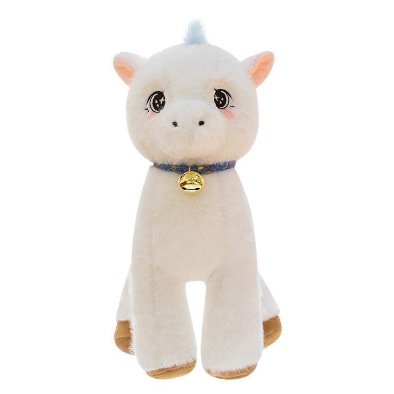 Hans Bell Pony Doll Plush Toy Unicorn Comfort Doll Give Girls and Children Birthday Gifts