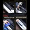 New Universal Car Door Sill Protection Strip Tough Imitation Carbon Fiber Leather Durable Decorative Car Sticker Accessories