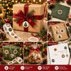 500Pcs Round Christmas Stickers Merry Holiday Self Adhesive Sealing Labels Xmas Festive Pattern For Gift Box Envelope Packaging