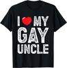 I Love My Gay Uncle Vintage I Heart My Gay Uncle T-Shirt