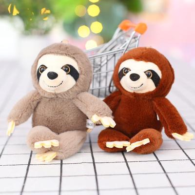Long-armed Little Sloth Pendant Plush Doll Couple Backpack Hanging Keychain Doll Cute Mini Doll