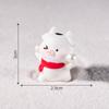 Cute Micro-landscape Christmas Puppy Pig Playing with SnowSmall Animal Decorative Accessories Desktop Mini Ornaments