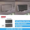 For Mercedes Benz GLE W167 Accessories -2024 Make-up Mirror Panel Trim Real Carbon Fiber Cover Stickers Car Interior