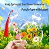 DIY Kit: Transparent Bottles with Dried Spring Plants & Flowers for Bookmark Crafting