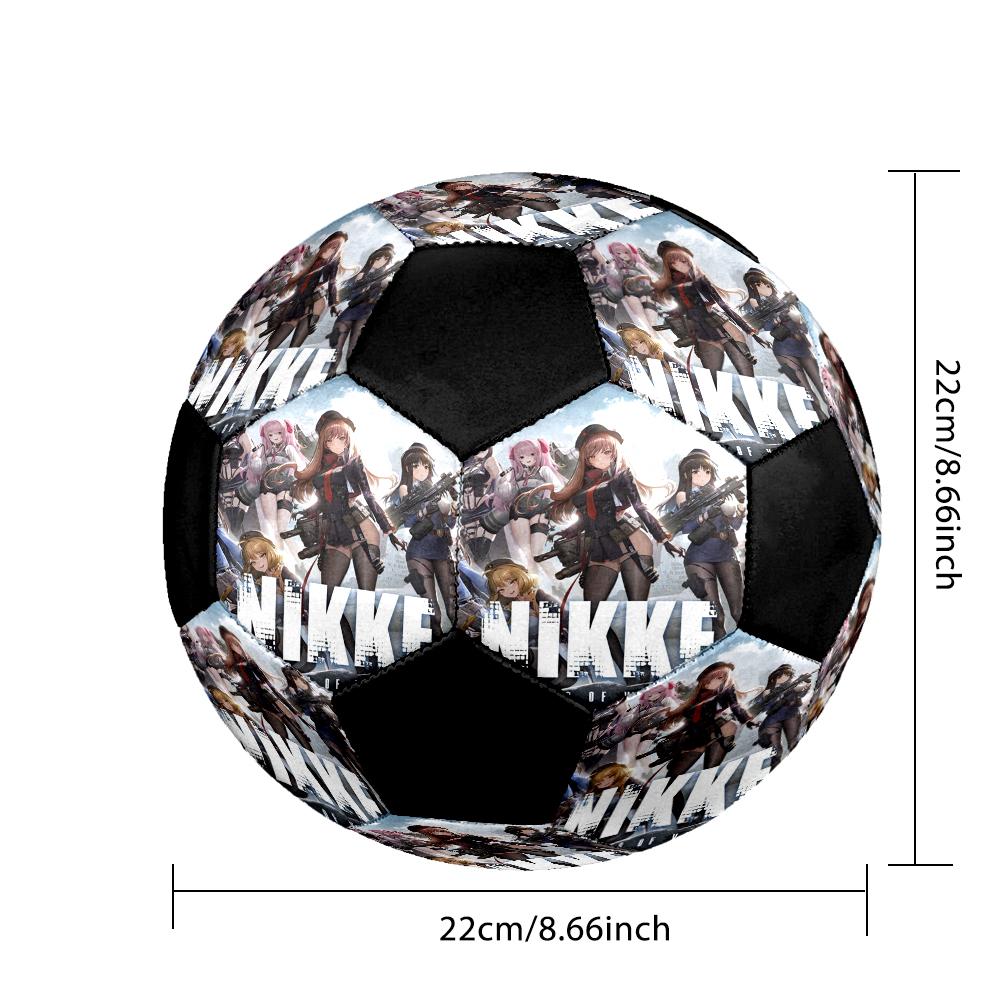 Soccer Ball Colorful Machine Stitched PVC Size 5 Team Training Competition Ready Durable High-Bounce Cool Sports Gift