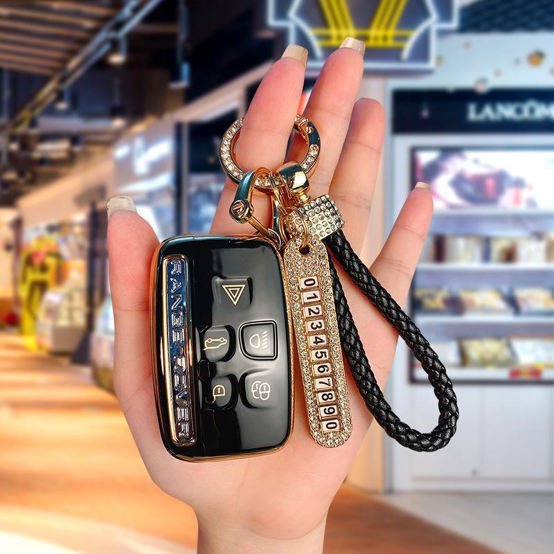 Land Rover & Jaguar TPU Schlüsselhülle für Range Rover, Discovery 4, Evoque, Freelander 5 - High-End, Langlebige Autoschlüsselhülle