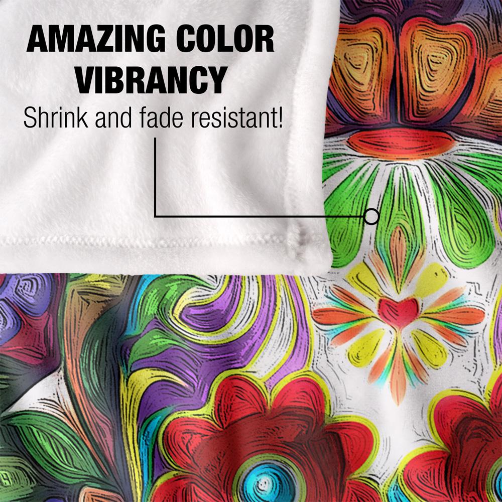 JQ Licensing James Piazza Silky Sugar Skull Supersoft Blanket