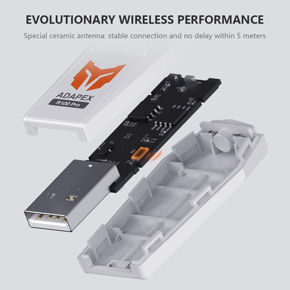 BIGBIG WON R100 Pro USB Wireless Adapter for Windows PC Switch PS4 PS5 XBOX One S