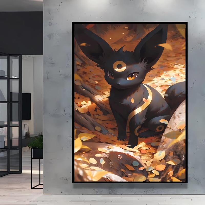 Anime Posters Pokemon Umbreon Cartoon Character Picture HD Print Canvas Painting Home Children's Room Wall Decoration Gifts