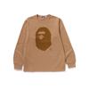 A Bathing Ape Bluza z bawełny szczotkowanej z motywem głowy małpy 0ZXLTM111003N