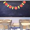    2 Sets Back-to-School Banner Party Flags – Colorful Pencil & Apple Hanging Decorations For Classroom, School Celebrations, Bulletin Boards         