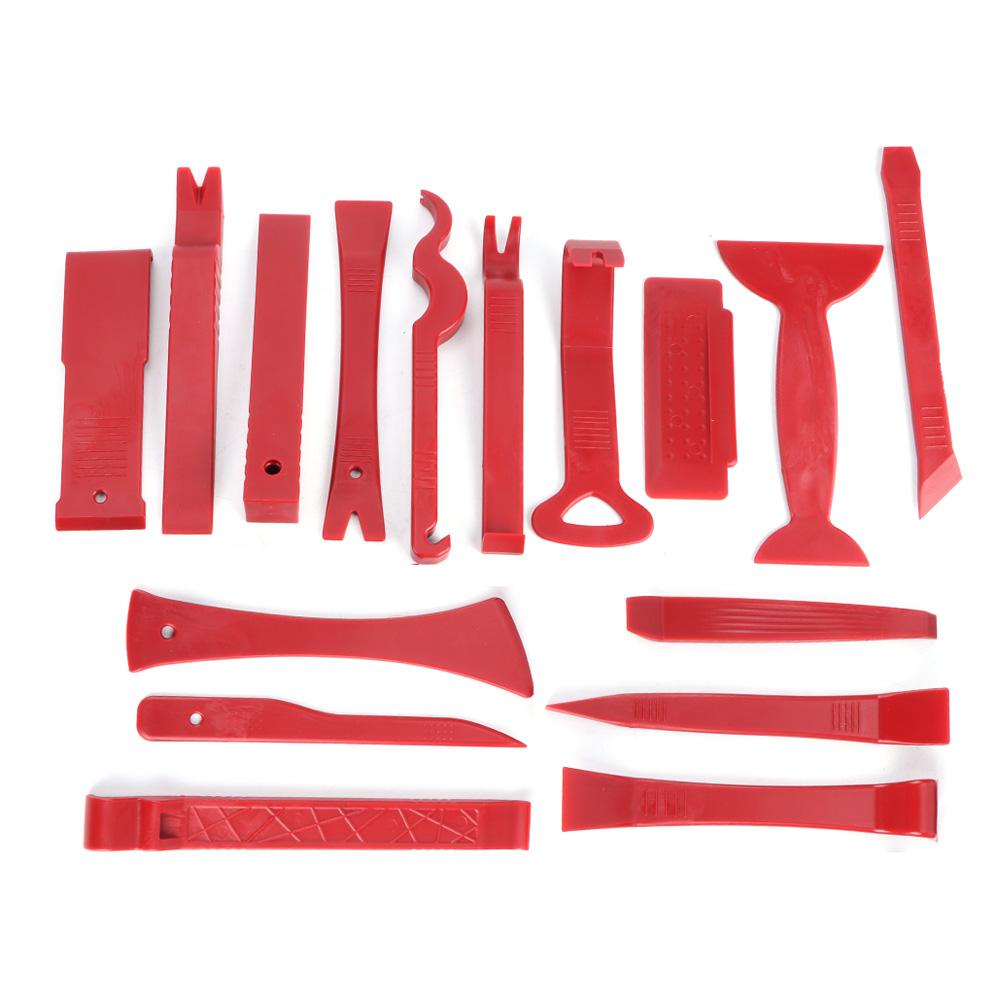 16pcs Auto Interior Trim Removal Tool Kit Panel Audio Dashboard Fastener Remover Installer Set