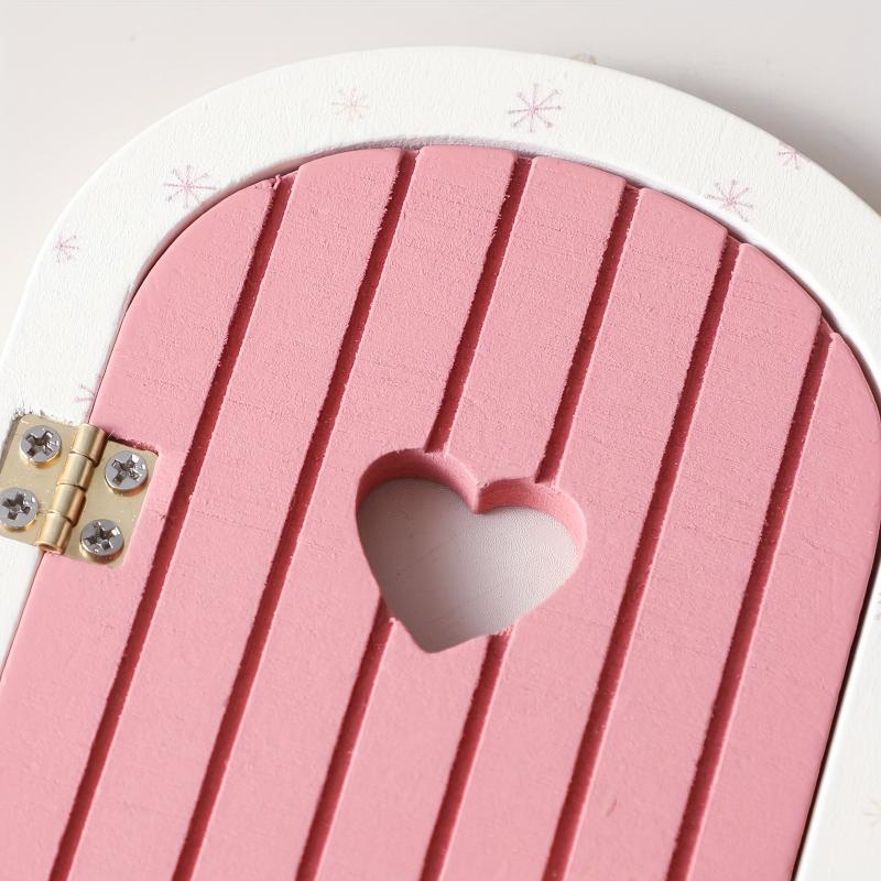 Mini Creative Fairy Elf Door Wooden With Mini Ladders Funny Mouse Hole Nursery Decor Dollhouse Home Decorations