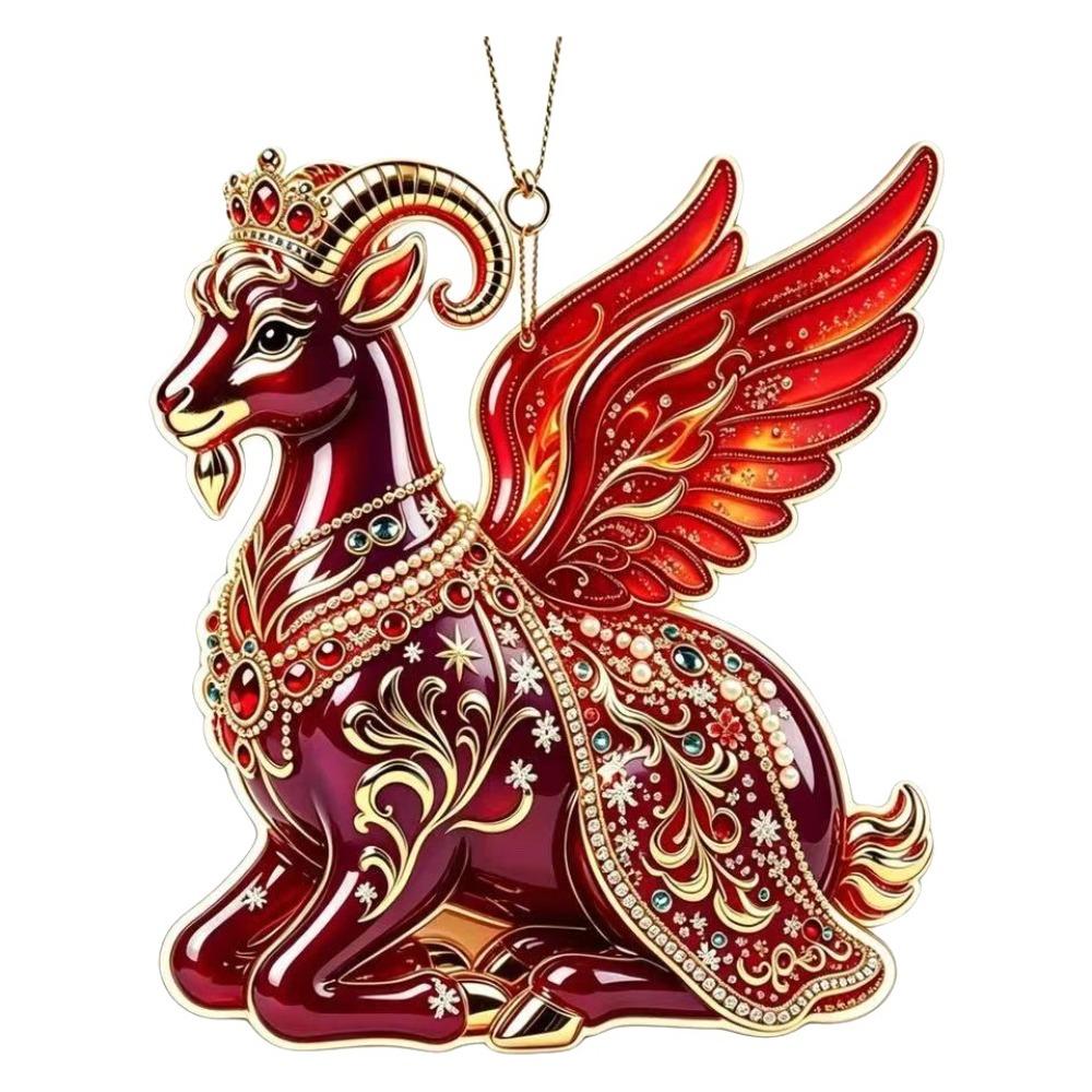 2D Christmas Tree Ornament Hanging Christmas Decor New Christmas Sheep Ornament Home