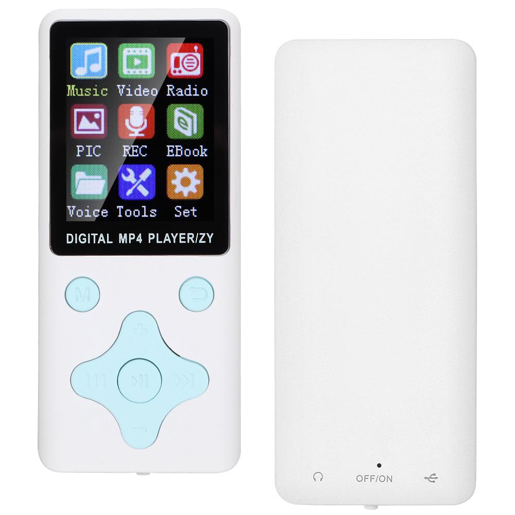 T1 Music MP3 MP4 Player 8G Bluetooth Support 32G Memory Card Rhombus Buttons White