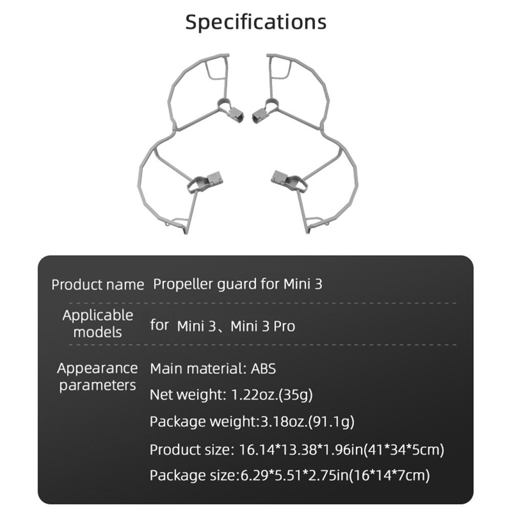 Propeller Protector Lightweight Propeller Props Blades Protector Anti-collision Drone Accessories for DJI Mini 3/Mini 3 Pro