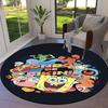 1pc Bikini Bottom Characters Round Carpet, Made of Polyester,Perfect for Decorating Office Chairs, Living Rooms,fplt107