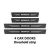 For Opel Car Door Sill Scuff Plate Decor Carbon Fiber Stickers Accessories OPC Astra J H G K Insignia Corsa D B E Mokka Meriva