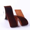 Eco-Friendly 38mm Single-Sided Flocked Velvet Ribbon Spool for Gift Wrapping DIY Bows Hair Accessories Birthday Cake Box Bands