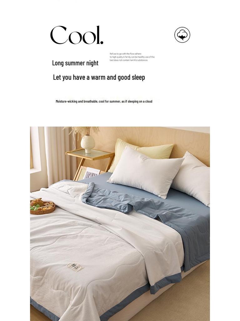 Gewaschene Sommerdecke aus reiner Baumwolle für Mutter und Baby - Klimadecke aus reiner Baumwolle für Säuglinge und Kleinkinder