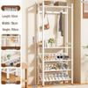 Compact Shoe & Clothes Rack for Dorm or Rental Spaces - Multi-Layer Narrow Design