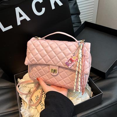Versatile Fashion Niche Large-capacity Tote Bag Women's 2025 Summer New Chain Diamond Shoulder Bag Messenger Bag