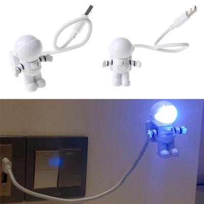 Παιχνίδι Creative Spaceman Astronaut Flying Saucer Panda LED Ευέλικτο φως νύχτας USB για παιδικό παιχνίδι