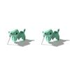 Encantador Set de Pendientes de Animales Adorables - Diseños de Dinosaurio, Cachorro y Ballena - Divertida Joyería de Arcilla-mordisco Regalo Regalos y Accesorios Divertidos