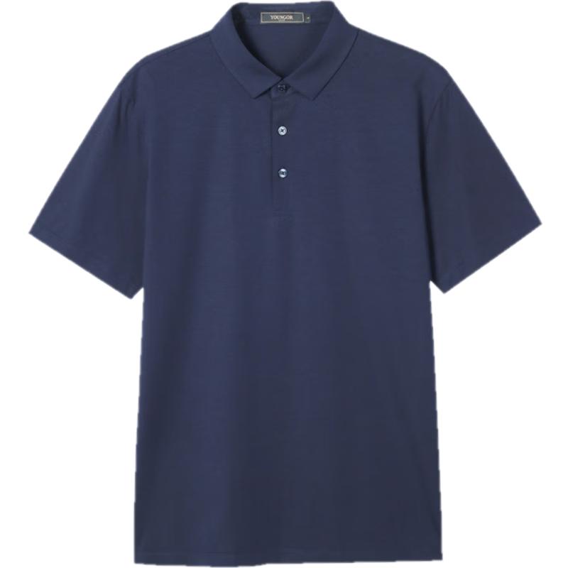 YOUNGOR Men s Summer Business Casual Short-Sleeve T-Shirt 2XL