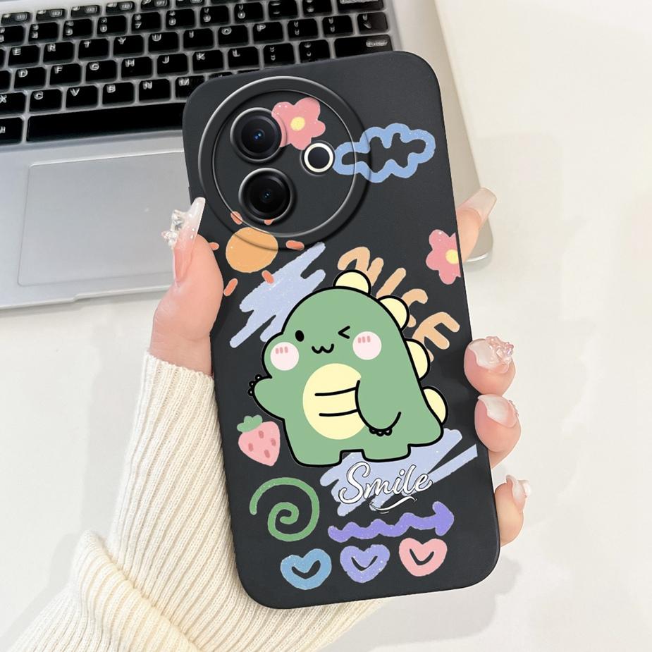 Für Vivo Y39 5G Hülle V2436 Niedliches Mode Cartoon Muster Abdeckung Stoßfest Weiche TPU Handyhüllen Für Vivo Y300i Y 39 VivoY39 Bumper