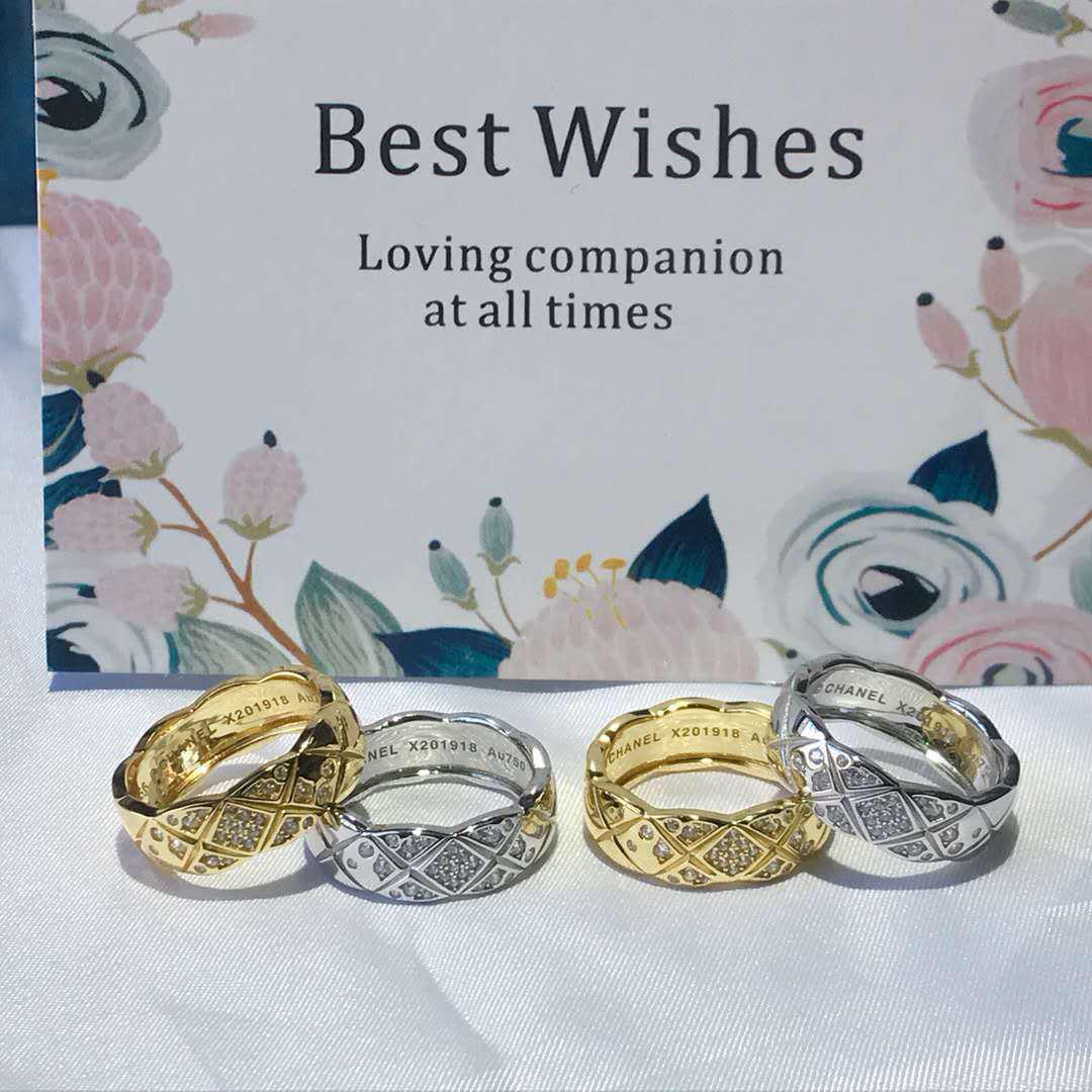 

Wavy Edge Diamond Pattern Fashion Ring for Couples - Star Style Size 6