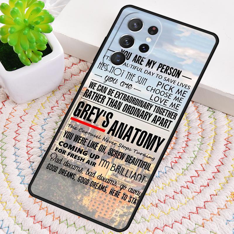

Greys Anatomy TV Quotes Silicone Phone Case For Samsung Galaxy note 10 pro S26 S25 S24 S23 S22 S21 Plus S25Ultra Capa Cover Galaxy S22+ 5G
