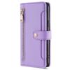 Zipper Pocket Phone Case for Samsung Galaxy S23 Card Slots Stand PU Leather Phone Cover with Straps