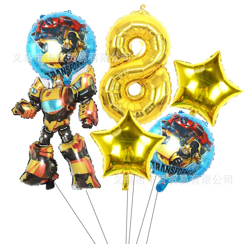 6 ks fóliové balónky narozeninový motiv Party dekorace Potřeby pro miminko Chlapecké děti Hračky Air Globos