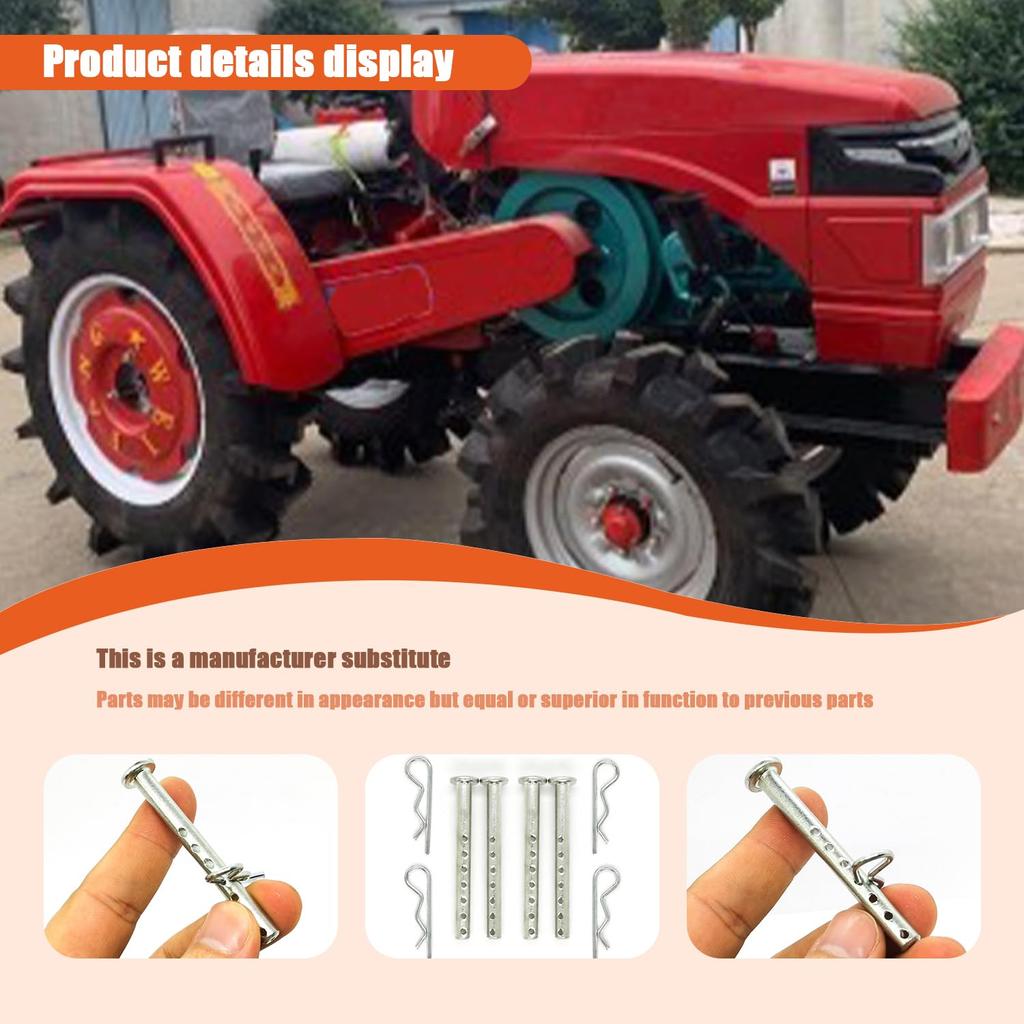 Set Of 4 Clevis Pin With R - Clip 472795 014973472795 -1/4 X 2-1/2 Inches