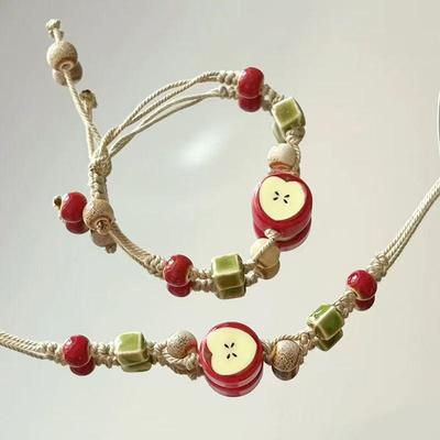 Geflochtenes Keramikarmband im Ethno-Stil: Neuer chinesischer Handwerkschmuck mit landschaftlichen Inspirationen