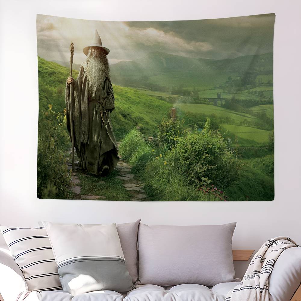 Adventure Film LLords Rings Tapestry Art Printing Japanese Wall Tapestry Anime Wall Hanging Home Decor