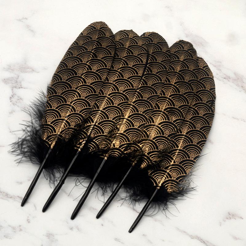 Feather Auspicious Clouds Stamped DIY Handmade Apparel Decoration