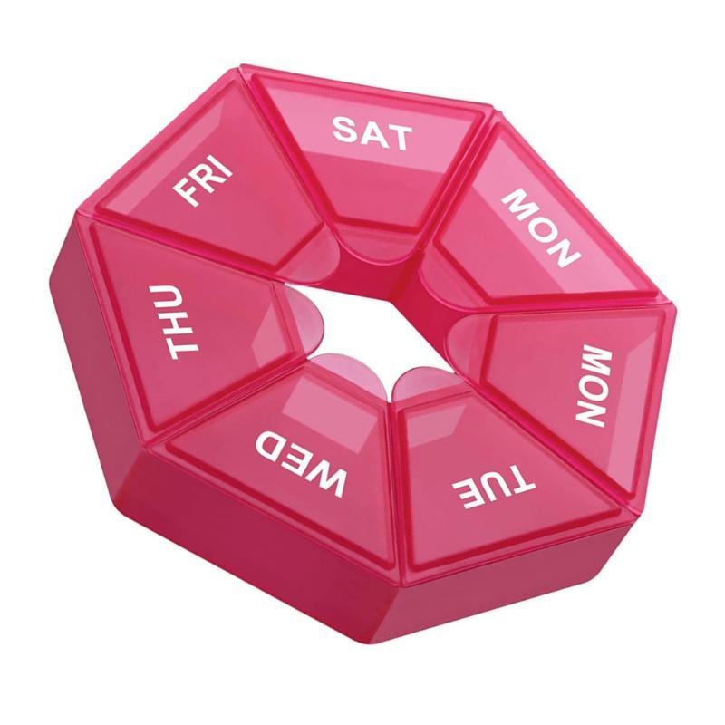 7 Days Pill Storage Box Mini Travel Portable Medicines Dispenser Box Multifunction Plastic Sealer Box Pill Bottle Pill Case