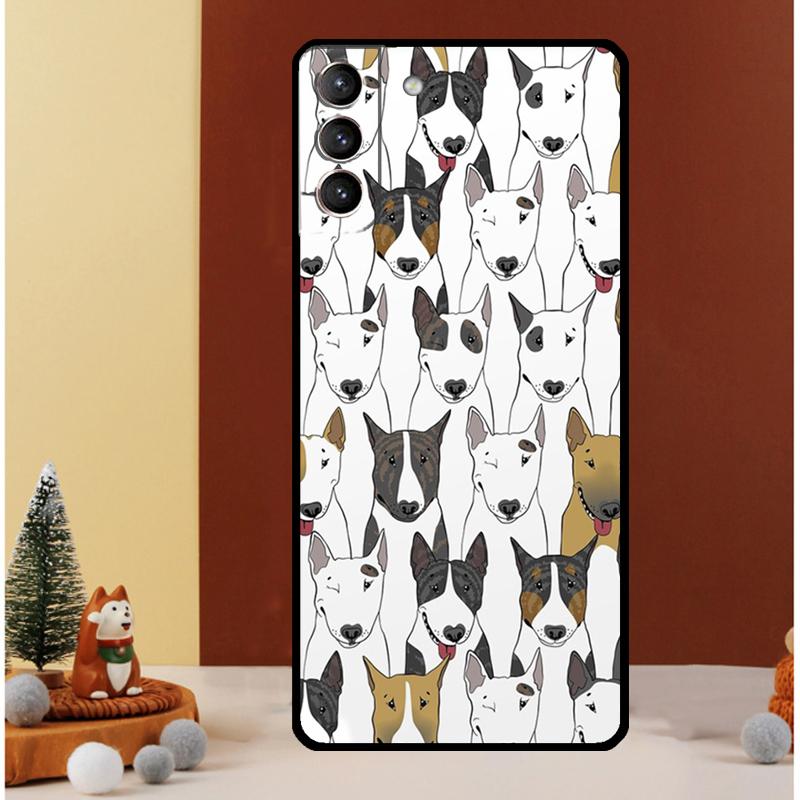 English Bull Terrier Dog Case For Samsung Galaxy S24 Ultra S23 S22 S21 S20 FE Note 20 S8 S9 S10 Note 10 Plus Cover