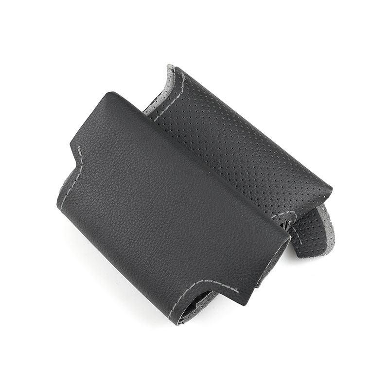 For Porsche Cayenne 2003 2004 2005 2006 2007 2008 2009 2010 Perforated Leather Car Interior Steering Wheel Cover Protective Trim