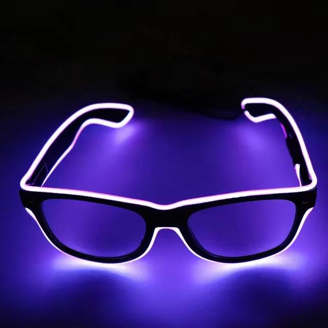 Led Glasses Neon Party Glasses Luminous Novelty Gift Glow Sunglasses LED Sunglasses Bar Party Dance DJ Bright Flashing Glasses