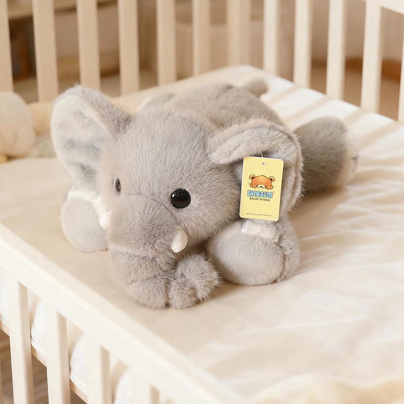 Cute Healing Running Little Elephant Plush Toy, Super Soft Dinosaur Sloth Stuffed Animal, Skin-Friendly Small Plush Doll