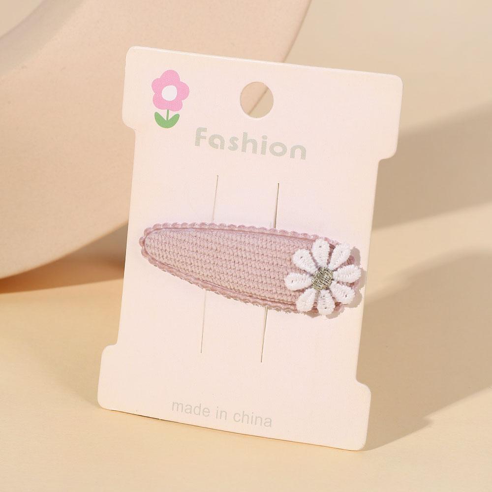 1/2/5 set Ins Daisy Flower Hair Clips Baby Girl Hairpins for Kids Lace White Barette Princess Hooks Infant Accessories Korean