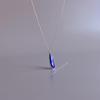 Natural Lapis Lazuli Long Necklace Sterling Silver Feminine Necklace for Women Teardrop Healing Crystal Daily or Occasional Wear Jewelry