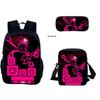 Just Shapes&Beats Kids Backpack Set 3-Piece for School Students Lightweight Ergonomic Large Capacity Fun Pattern